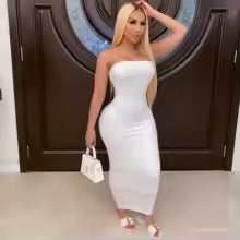 vestido playero blanco